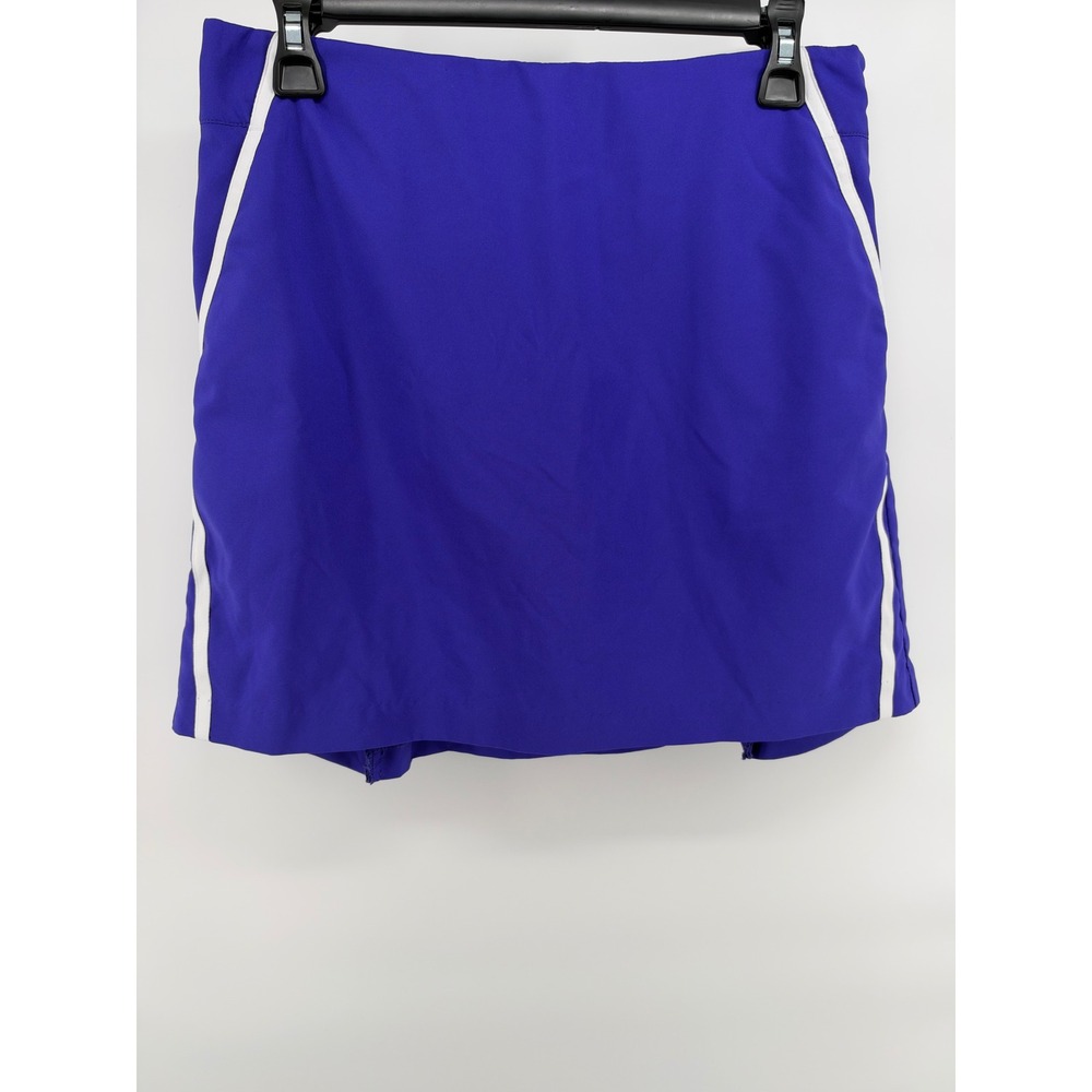 Adidas Climacool Womens Golf Skort Size 4 Royal Blue White Trim Athletic Skirt